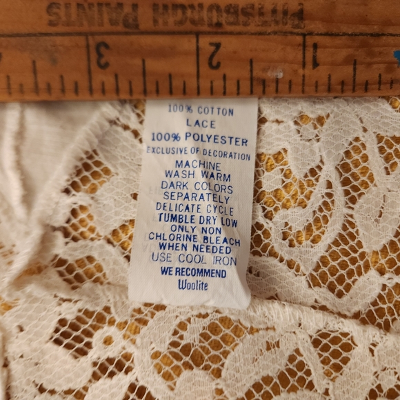 Kayser 1970's Cotton Lace Bralette Crop/Brami - Picture 8 of 16